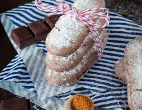 Biscuits à la cuillère chocolat et piment d’Espelette