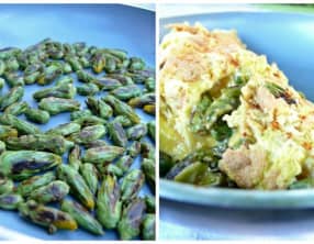 Omelette aux fleurs de scorsonères