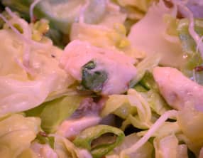 Salade printanière et sa sauce césar