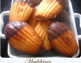 Madeleines au miel et amande