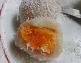 Perles de coco aux abricots