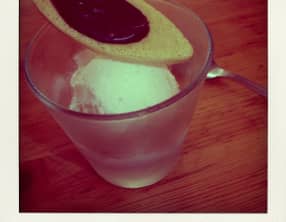 Sorbet à la pomme parfumé au sucre noisette