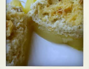 Courgettes farcies au colin et à la Floraline