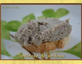 Tartinade de sardines au wasabi