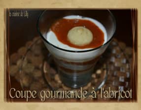 Coupe gourmande à l'abricot