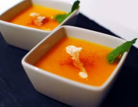 Velouté de potimarron et carottes