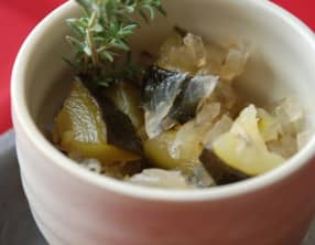 Chutney de courgettes au thym