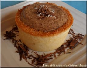 Rocher à la noix de coco revisité à la mousse au chocolat au lait