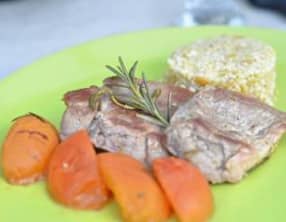 Filet mignon de porc aux abricots