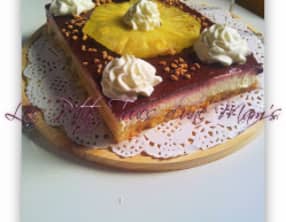 Bavarois ananas-cerise