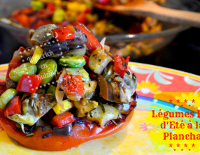 Légumes bio d'été à la plancha