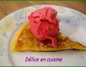 Glace à la framboise