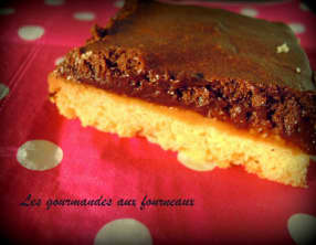 Mousse au chocolat sur sablé Breton et son caramel au beurre salé