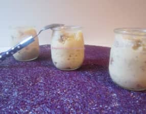 Riz au lait de soja vanille-cerises du jardin