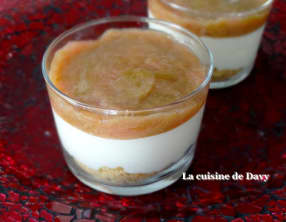 Cheesecake à la rhubarbe