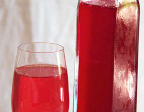 Le sirop de groseilles