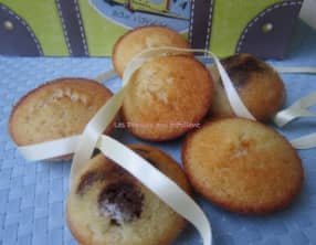 Financiers noix de coco-chocolat au lait