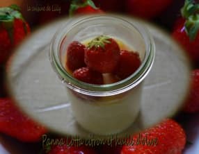 Panna cotta citron et huile d'olive