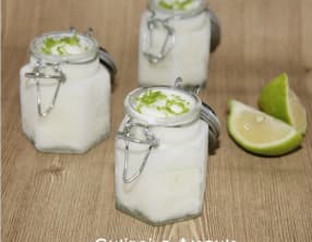 Glace au yaourt et citron vert