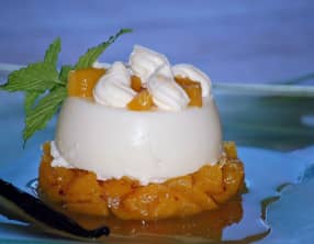 Blanc manger ananas confit et coco