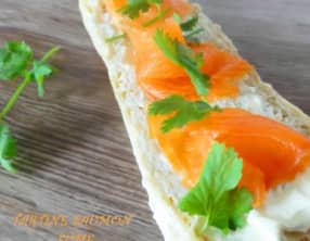 Tartines saumon fumé