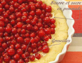 Tarte briochée à la groseille