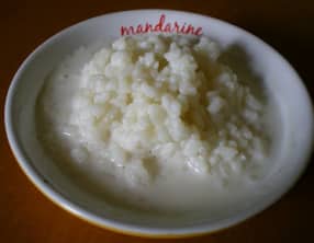Riz au lait à la fleur d'oranger