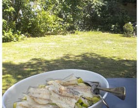 Eglefins et courgettes vapeur