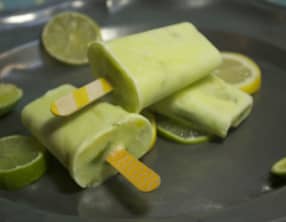 Popsicles citron et citron vert