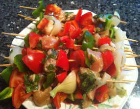 Brochettes de Poulet Provençales