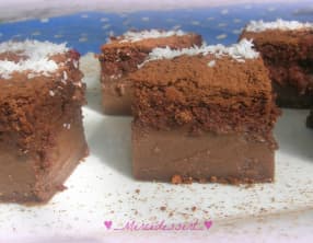 Gâteau magique chocolat framboise