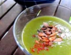 Le vert’louté de l’été, velouté froid aux légumes verts