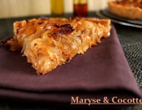 Tarte aux oignons façon pissaladière sans anchois