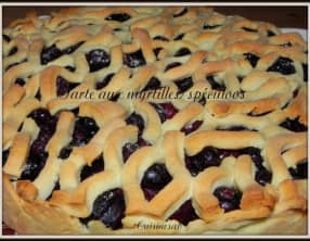 Tarte aux myrtilles et spéculoos