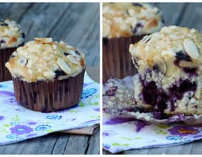 Muffins myrtilles et amandes