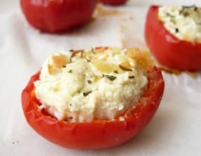 Piments doux farcis à la ricotta mustia