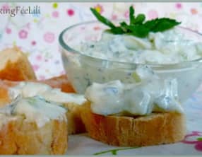 Tzatziki au fromage de chèvre frais