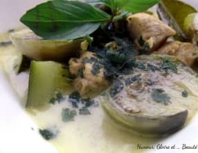 Curry vert de poulet Thaï