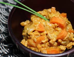 Mafé de PST et carottes