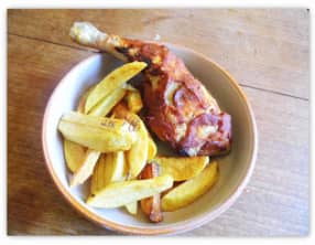 Cuisse de poulet à la moutarde provençale