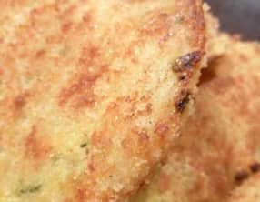 Rissolettes de purée à l'ail