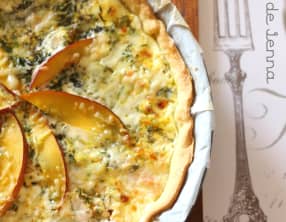 Tarte saumon-mangue à la crème de coco