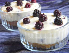 Cheesecake aux mûres sans cuisson