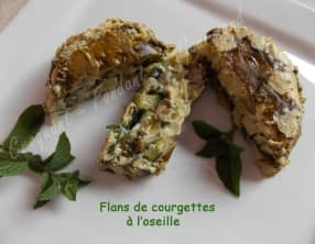 Flans de courgettes à l’oseille