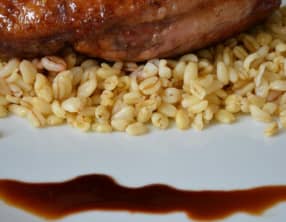 Magret de canard sauce soja et miel