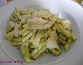 Pâtes au pesto de menthe