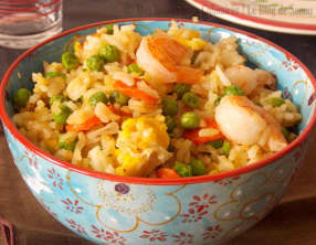 Riz sauté aux crevettes