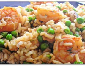 Riz frit aux crevettes