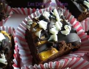 Brownies gourmands à la guimauve, à la fève tonka et au chocolat blanc