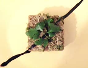 Risotto aux petits pois et à la menthe